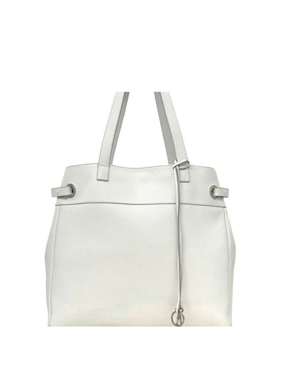 Loewe Tote Bag Leather White Vintage